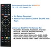 Smartby Universal Replacement Remote for All SANYO TV, LCD, LED,