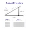 Renogy 50in Adjustable Solar Panel Mount Brackets with Foldable Tilt