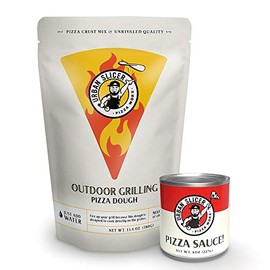 Urban Slicer Pizza Worx - Pizza Kit - 1 Bag Outdoor Grilling Style Crust - 1 Pizza Sauce