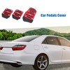 A ABSOPRO Burgundy Nonslip Gas Clutch Brake Pedal Pad Covers
