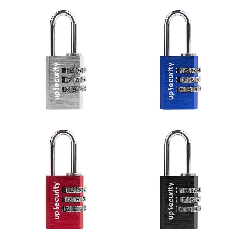 UP Security Small Combination Padlock, Travel Lock for Luggage, Suitcases,
