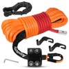 Aomifunny Synthetic Winch Rope,1/4" x 50 ft 10000Lbs Winch Rope