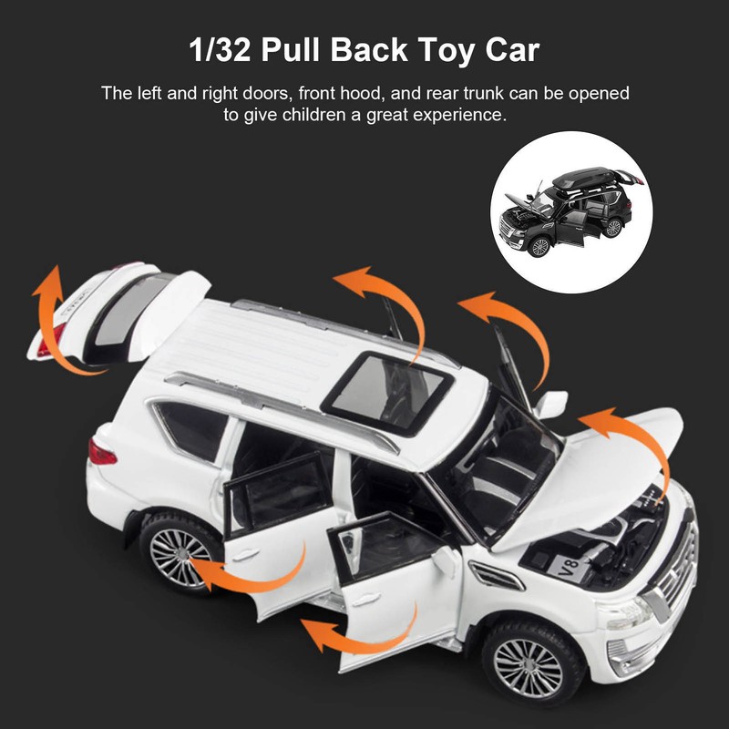 1/32 SUV Car Model Alloy Diecast Pull Back Vehicle Toys