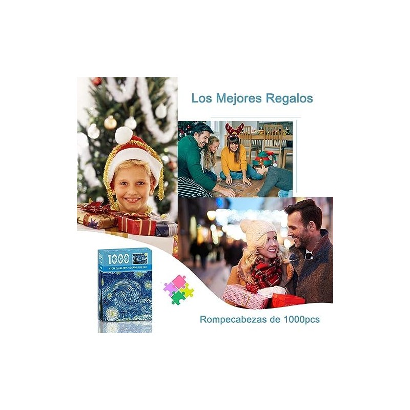 JESWO Rompecabezas 1000 Piezas, Puzzle para Familia Adultos Niños, 38X26cm