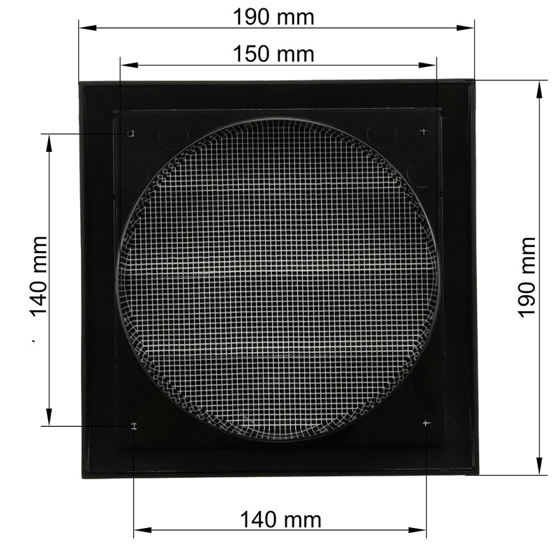 Vent Systems Ø150 mm / 6" Inch - Black Air