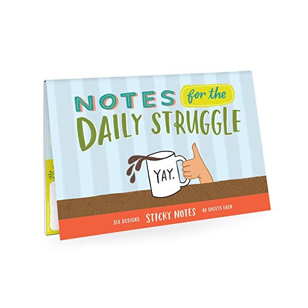 Em & Friends Daily Struggle Sticky Note Packet, 6 Sticky