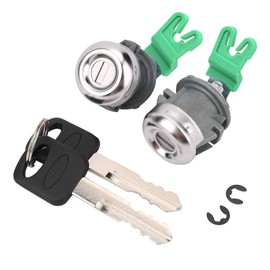 Door Lock Cylinder with Key Set Compatible with Ford F150 1997-2011 F250 1997-99 F350 Super Duty 1998-2016 - Replaces 7C3Z1521990A 7C3Z-1521990-A