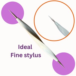 Fine Stylus - Dotting Tool - Happy Dotting Company - Embossing Stylus - Achieve Immaculate dots with Ease! Precision Dotting Perfection with Our Mandala Dotting Stylus Double Ended 0.5/1.0 mm