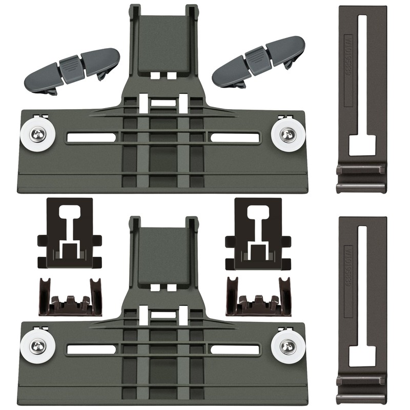 Romalon Upgraded W10350375 W10712395 Dishwasher Top Rack Adjuster Kit