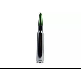 VMS CHROME WITH GREEN TIP BULLET ANTENNA FOR FORD F150 F250 F350 ALL YEARS ALL MODEL