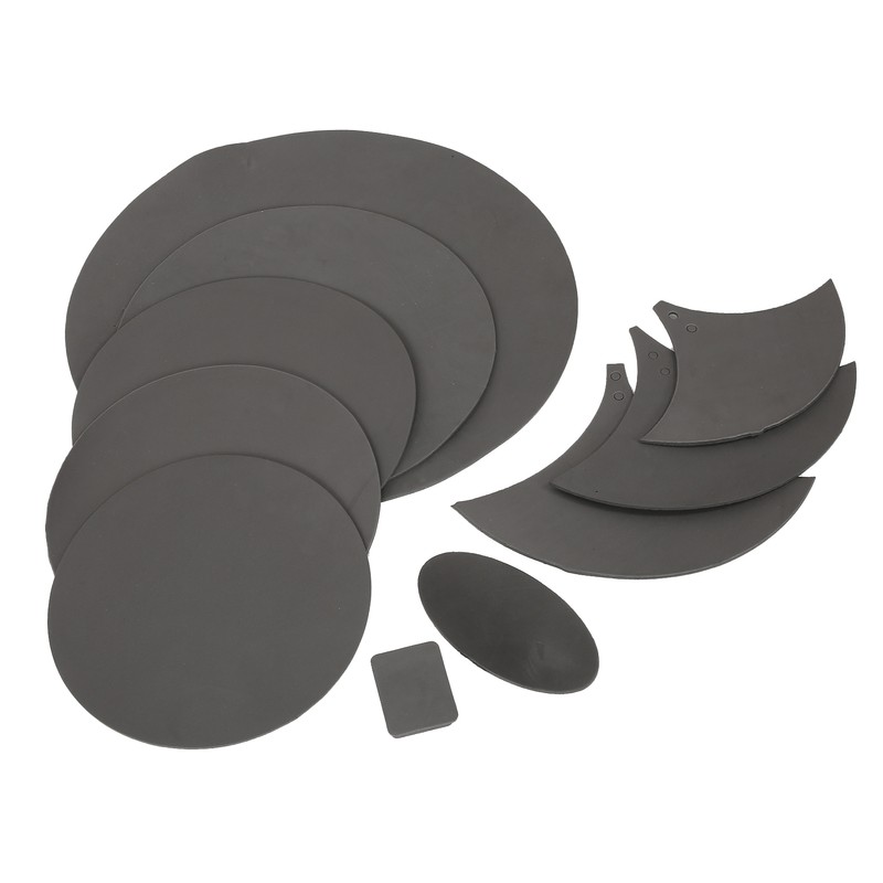 10Pcs Drum Mute Pad Volume Reduction Rubber Practice Silencer Mat