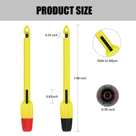 Wire Piercing Probe, Extended 2MM Banana Plug Insulation Piercing Clip Tool for Multimeter Voltage Voltmeter Thermometer Testing(2 Pack)