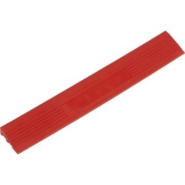 Sealey 400 x 60mm Male Polypropylene Floor Tile Edge - Pack of 6 - Red - FT3ERM