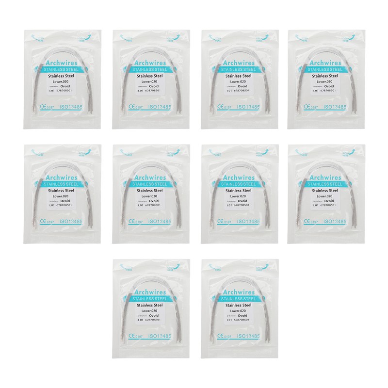 100pcs Dental Orthodontic Round Arch Wire Stainless Steel Ligature Wires