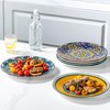 HENXFEN LEAD Dinner Plates Set of 6-10.5 Inch Large Ceramic