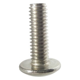 1/4-20 x 2-1/2" Truss Head Machine Screws, Full Thread, Phillips Drive, Stainless Steel 18-8, Bright Finish, Machine Thread, Quantity 25 Pieces by Fastenere