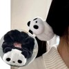 Cute Panda Scrunchies for Women, 2 Pcs White Black Fashion