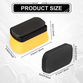 Denibbing File with Handheld Device, Paint File Tool for Quick Removal of Paint Imperfections, Double-Sided Mini-File Blade for Easily Repairing Paint Retention, Stains on Cars, Walls, Drawing Boards