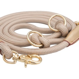 Multifunctional 7FT Hands Free Crossbody Nylon Rope Dog Leash, 2 Snap Hooks Dog Leash Hands Free for All Breeds