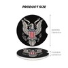 SimpleSteet Absorbent Ceramic Car Coasters for Cup Holders, Bald Eagle