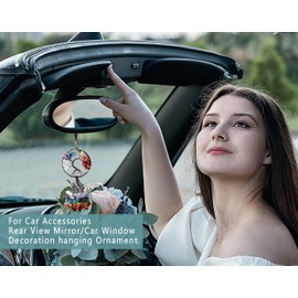 MAIBAOTA 7 Chakra Tree of Life Crystals Stone Round Shape Room Wall Decor Hippie Boho Meditation Hanging Ornament