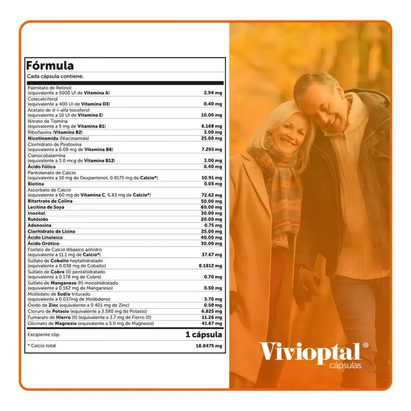 Vivioptal Vitaminas y Minerales 60 Cápsulas