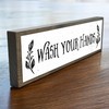 Wash Your Hands - Wooden Sign With Metal - Farmhouse