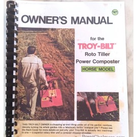 Troy-bilt 1977 Troy-Bilt Horse Owner Service manual 180 pages