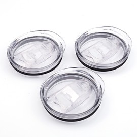 20oz Skinny Tumbler Replacement Lids, 2.75in Cup Mouth Compatible with YETI Rambler and More Tumbler Cups，Spill Proof Splash Resistant Silicone Sliding Covers.
