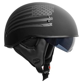 Torc T-59 Half Flag Helmet (Matte Black - XX-Large)