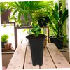 KONTONTY 4 Inch Tall Orchid Flower Pots Plastic Planting Cups