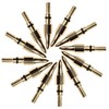 TOPARCHERY 12/24 pcs Broadheads 100 Grain Steel Screw-in Arrowhead Arrow