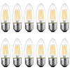 ANWIO 12 Pack B11 LED Filament Bulb E26 Candelabra Base