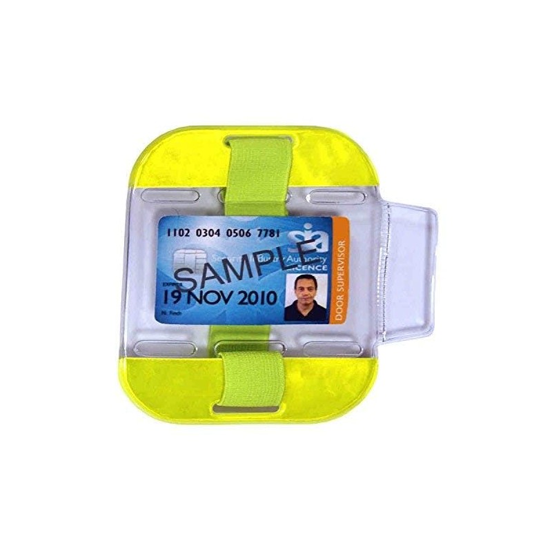 ID/SIA License Badge Holder - Arm Band - High Viz