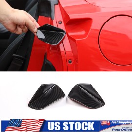 Ynei ABS Carbon Fiber Exterior Door Handle Bezel Overlay Fits Corvette C7 2014-2019