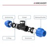 Kirchhoff Fitting T-piece with internal thread, plastic 1/2 inch x