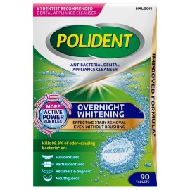 Polident Overnight Whitening Denture Tablets 90ct