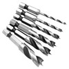 Saipor 6pcs 1/4" Quick Change Hex Shank Wood Brad Point