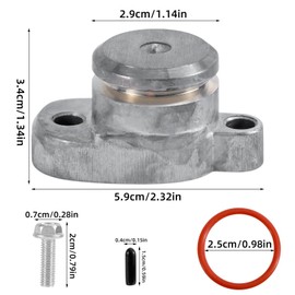 Oil Pump Block Off Kit, Include Oil Pump Plug Cover, O-Ring, Bolts, Port Caps Compatible with Yamaha PW50 PW80 Y-Zinger
