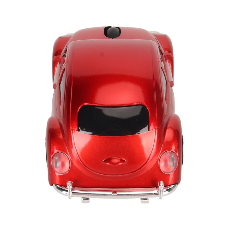 Wireless Mouse Red Sports Car Style 2.4GHz USB Receiver 1600DPI