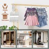 Pants Hangers Space Saving,Stackable Skirt Hangers with Clips, Hanging Closet