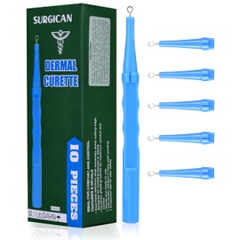 SURGICAN Sterile Disposable Dermal Curettes, Easy Peel Packing - Box of 10 - New and Improved (5 mm [Pack of 10])