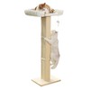 Cat Scratching Post with Large Window Perch, 47-Inch Tall Sisal