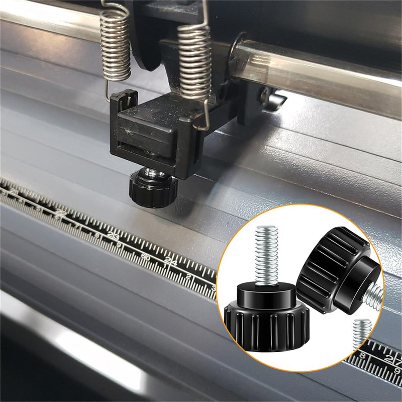 Carbon Steel Threaded Knurled Thumbscrew Round Clamping Screw on Knobs