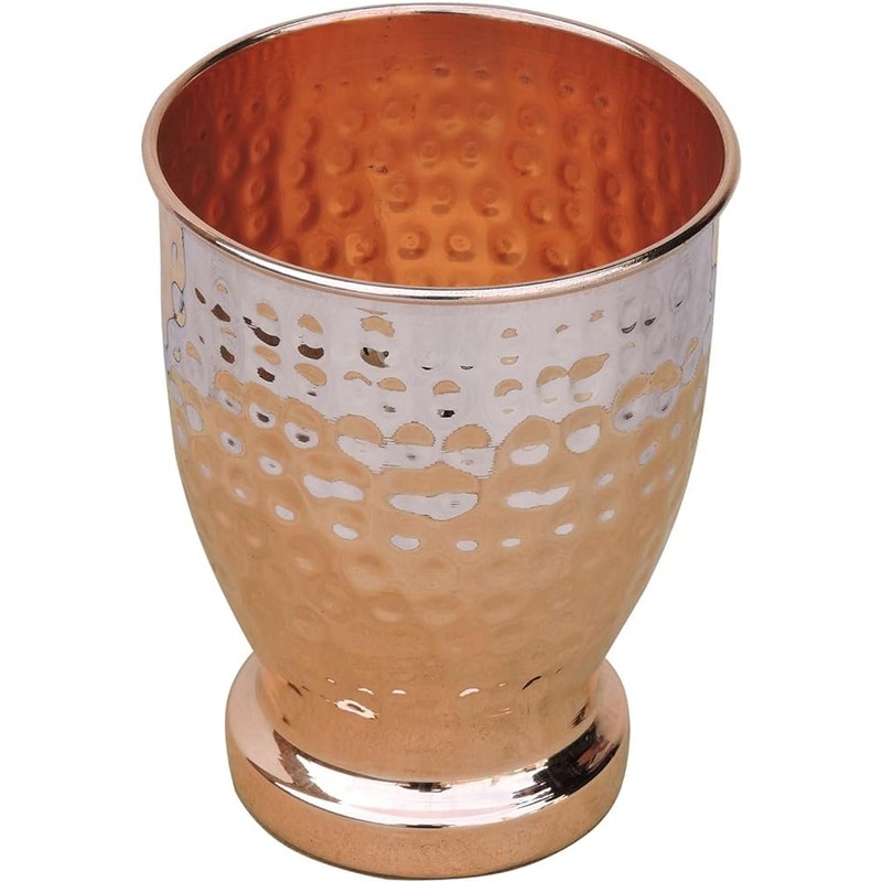 ANCIENTIMPEX Pure Copper Tumbler, (Modern - Hammered) Lacquered-Free, Unlined and
