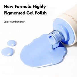 VENALISA Blue Gel Nail Polish 1 Pcs 10ML Pastel Blue Gel Polish Soak Off Salon Manicure DIY at Home Nail Art For Girls Women