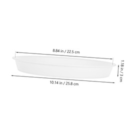 SUPVOX 2pcs Bird Feeding Basin Bird Water Bowls Outdoor Bird Feeder Accessories Round Bird Bowls Water Bowls Inserts Replacement Bird Feeding Trays Bird Feeder Dish Water Dish Pp White