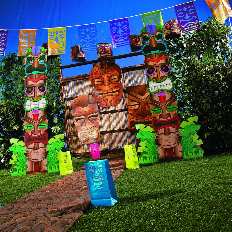 Fun Express 34" - 36" Jumbo Brown Tiki Mask Cardboard