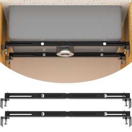 KOSEOO Undermount Sink Brackets, Adjustable Undermount Sink Support, Heavy Duty Under Sink Mounting Brackets Installation for Sink Reinforcement (28.15-39.7 inches) Black