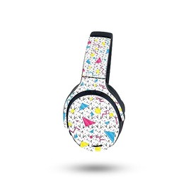 MightySkins Carbon Fiber Skin Compatible with Skullcandy Crusher ANC 2-90s Fun | Protective, Durable Textured Carbon Fiber Finish | Easy to Apply, Remove, and Change Styles